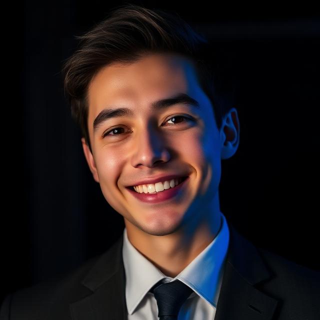 A Carrera field representative in a modern suit